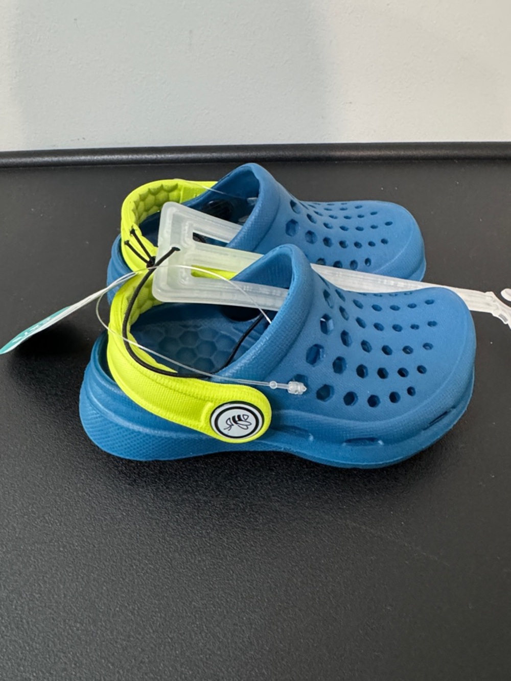 Joybees Active Kids Toddler Clogs Midnight Teal/Citrus C4/5 New NWT